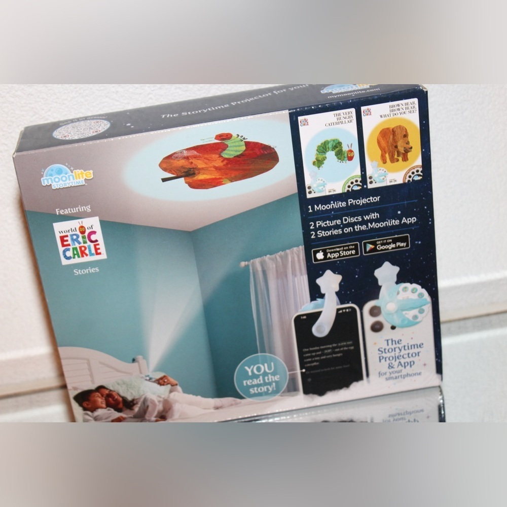 Moonlite Storytime Projector Eric Carle 3 Story Pack Very Hungry Caterpillar - Picture 2 of 7